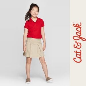 NWT Cat & Jack Beige Twill Skort, Size‎ 14, MSRP $15